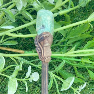 Natural Crystal Amazonite Wand -Fairy wand-Wizard wand-Nature Wand Healing Crystal Zodiac Mineral Stone