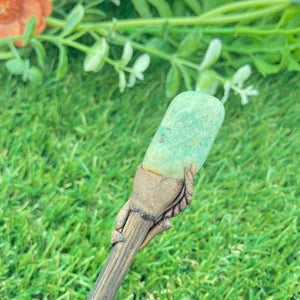 Natural Crystal Amazonite Wand -Fairy wand-Wizard wand-Nature Wand Healing Crystal Zodiac Mineral Stone