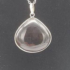 Luxury Smoked Quartz Sterling Silver 925 Pendant Cabochon Cut Healing Crystal Accessories Zodiac Mineral Stone