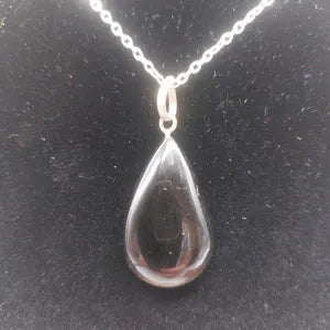 Luxury Smoked Quartz Sterling Silver 925 Pendant Cabochon Cut Healing Crystal Accessories Zodiac Mineral Stone