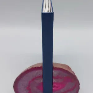 Pink Agate Half Geode Book Holder Rock Formation - Home Decor - Bookend