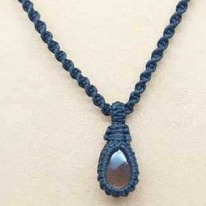 Smoked Quartz Macrame Necklace