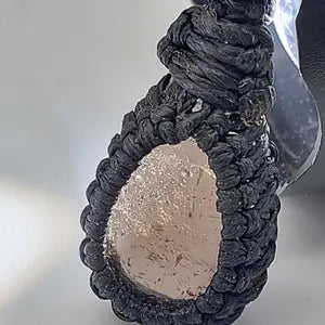 Smoked Quartz Macrame Necklace