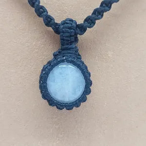 Moonstone Handmade Wrapped Macrame Necklace - Healing Stone