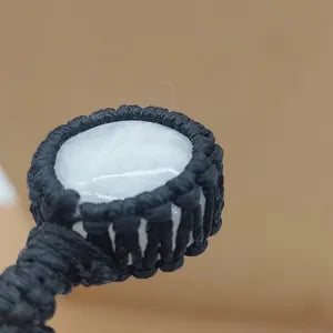 Moonstone Handmade Wrapped Macrame Necklace - Healing Stone