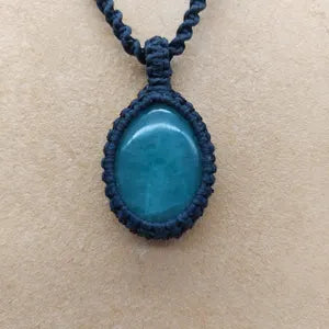 Green Aventurine Macrame Necklace