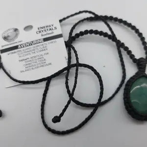 Green Aventurine Macrame Necklace