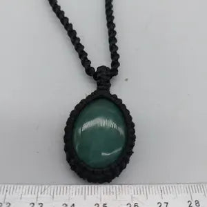 Green Aventurine Macrame Necklace