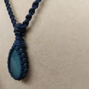 Green Aventurine Macrame Necklace