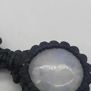 Moonstone Handmade Wrapped Macrame Necklace - Healing Stone