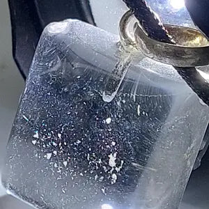 Clear Quartz Crystal Necklace, Translucent Stone Necklace, Energy Protection Necklace