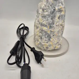 Raw Blue Calcite Lamp, Translucent Sky Blue Light Decor, Natural Crystal Lamp Decor