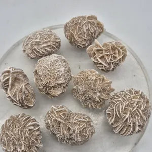 Desert Rose Selenite Crystal, Gypsum Crystal Mineral Specimen, Sand Rose Desert Stone for Clarity and Protection
