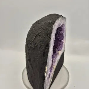 Brazilian Amethyst Cathedral - Deep Purple Crystal Cathedral Cave - Raw Geode Cathedral