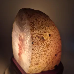 White Agate Geode Crystal Lamp - Natural Crystal Home Decor Lighting