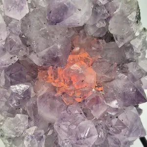 Raw Amethyst Lamp, Amethyst Light Decor, Natural Crystal Lamps Decor, Home Lighting Decor