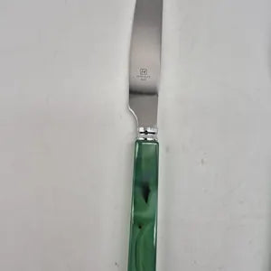 Handcrafted Green Agate Brazilian Cutlery Set with Stainless Steel – Elegant Design Crystal Set for Dining