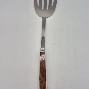 Handcrafted Brown Brazilian Agate & Stainless Steel Frying Shovel