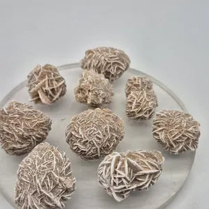 Desert Rose Selenite Crystal, Gypsum Crystal Mineral Specimen, Sand Rose Desert Stone for Clarity and Protection