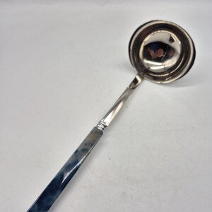 Handcrafted Blue Agate Cooking Spoon - Elegant Gemstone and Stainless Steel Kitchen Tool