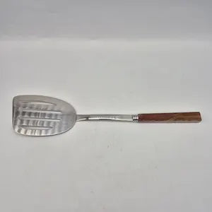 Handcrafted Brown Brazilian Agate & Stainless Steel Frying Shovel