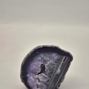 Self-Standing Purple Agate Stone | Natural Agate Crystal Decor