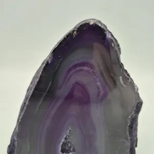 Purple Agate Geode Self Standing Crystal - Agate Slice - Collector's Piece - Crystal Interior Decor