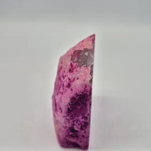 Self-Standing Pink Agate Stone | Natural Agate Crystal Decor