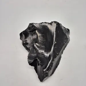 Shark Tooth Freeform Obsidian, Collector's Piece Rough Black Mineral