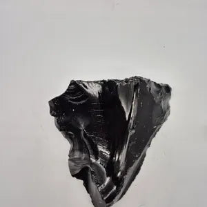 Shark Tooth Freeform Obsidian, Collector's Piece Rough Black Mineral