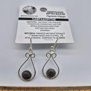 Labradorite Crystal Silver Plated Boho Earrings for Women