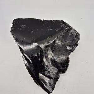 Shark Tooth Freeform Obsidian, Collector's Piece Rough Black Mineral