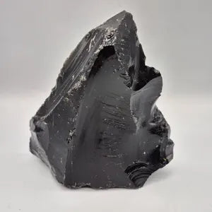 Shark Tooth Freeform Obsidian, Collector's Piece Rough Black Mineral