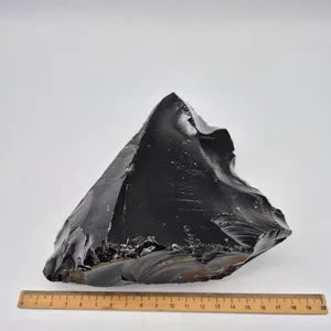 Shark Tooth Freeform Obsidian, Collector's Piece Rough Black Mineral