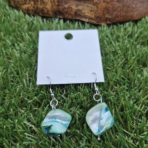 Mother of Pearl Shell Dangle Earrings
