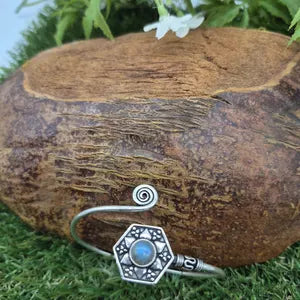 Labradorite Silver plated Adjustable Bracelet