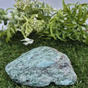 Rough Fuchsite Specimen | Natural Green Healing Crystal | Unique Crystal Home Decor