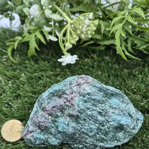 Rough Fuchsite Specimen | Natural Green Healing Crystal | Unique Crystal Home Decor