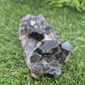 Raw Smoky Quartz Cluster • Natural Crystal Point
