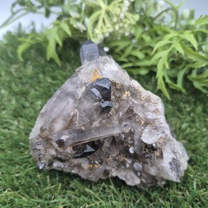 Raw Smoky Quartz Cluster • Natural Crystal Point • Healing Stone