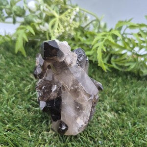 Raw Smoky Quartz Cluster • Natural Crystal Point • Healing Stone