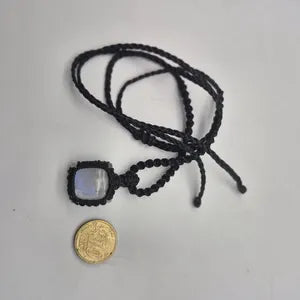 Moonstone Handmade Wrapped Macrame Necklace - Healing Stone