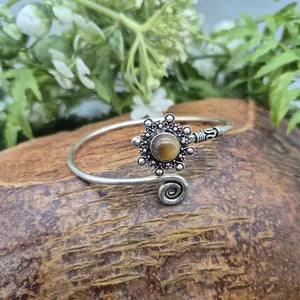 Tiger Eye Silver Plated Bracelet for Women