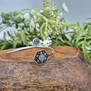 Labradorite Silver plated Adjustable Bracelet