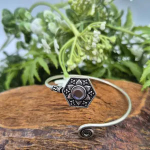 Amethyst Silver Plated Adjustable Bracelet for Women