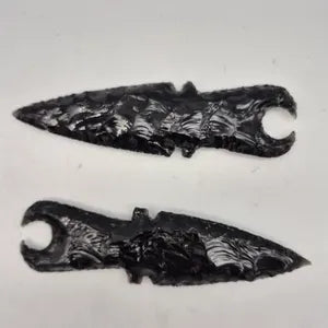 Raw Black Obsidian Knife - Crystal Decorative Knife