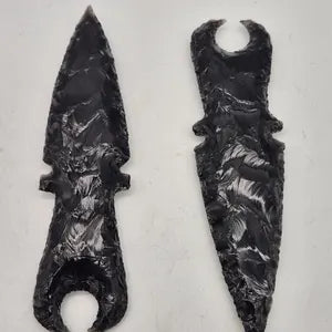 Raw Black Obsidian Knife - Crystal Decorative Knife