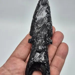 Raw Black Obsidian Knife - Crystal Decorative Knife