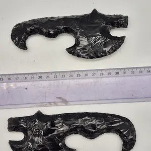 Black Obsidian Crystal Axe