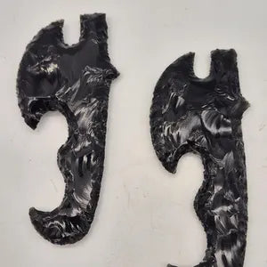 Black Obsidian Crystal Axe